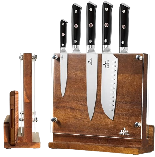 A picture of a knife set