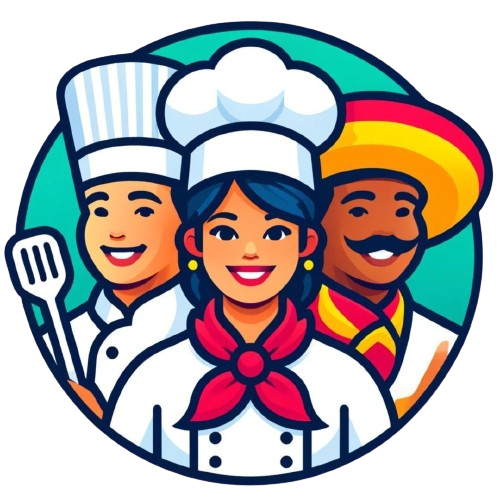 An icon showing 3 great chefs from around the world