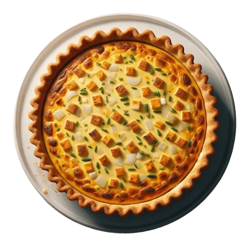 French-style quiche with egg and cheese – from the free recipe PDF collection