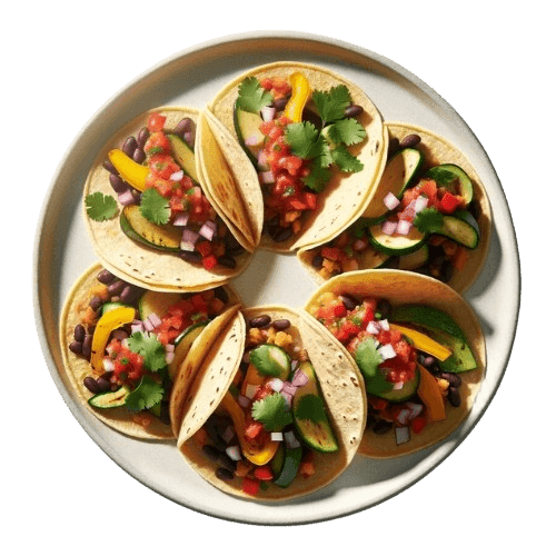 Homemade tacos with fresh toppings – easy Mexican recipe from YouTheChef digital cookbook