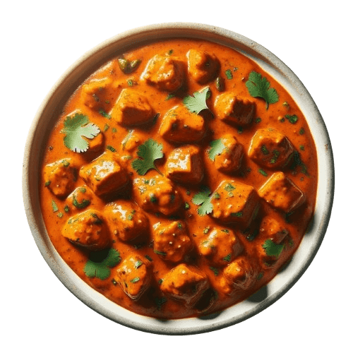 Creamy butter chicken in a bowl – quick and rich Indian dish from the international recipe PDF